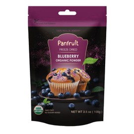 Panfruit Freeze-Dried Organic Berry Powder Variety Pack (Blueberry, Raspberry, Strawberry) – 3 Pack, 3.5 oz Each – No Sugar Added, 100% Whole Fruit, Smoothie & Baking Mix