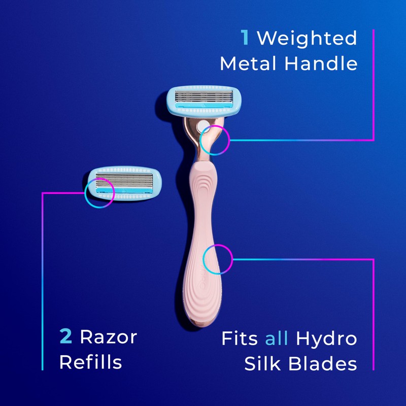 Schick Hydro Silk Rose Gold Metal Razor for Women |