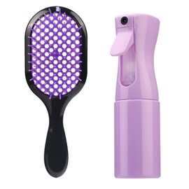Detangling Brush,2 Pack Detangler Brush and 1 spray bottle, Gentle & Effective Detangling on Wet or Dry Fragile Hair Types,Ultra-light, Detangling Brsuh ventilated and antistatic hairbrush