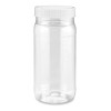 Bote Pet Con Tapa Blanca Y Liner 1 Litro 25 Piezas
