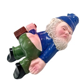 STQDEU Drunken Dwarf Garden Decoration for Outdoors, Resin Garden Figures & Garden Statues, Patio Funny Garden Gnomes, Creative Paddy Sleeping Garden Gnome, Suitable for Outdoor Gardens, Patios or