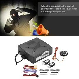 Suuonee de Alarma de Coche, de Alarma de Coche Universal Encendido del Motor Botón de Entrada sin Llave Arrancador Remoto