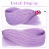 Lavender Purple Braiding Hair Pre Stretched 2 Packs Box Braids