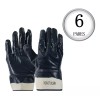 Dogotuls 6 Pares De Guantes De Nitrilo De Alta Resistencia