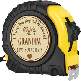 Grandpa Grandfather Gifts for Fathers Day Birthday from Granddaughter Grandson, Pop Pop Gifts from Grandkids, Funny Abuelo, Pawpaw, Papaw, Poppop, Grandad, paw paw, Pappy Tape Measure 25 FT Tool Gift