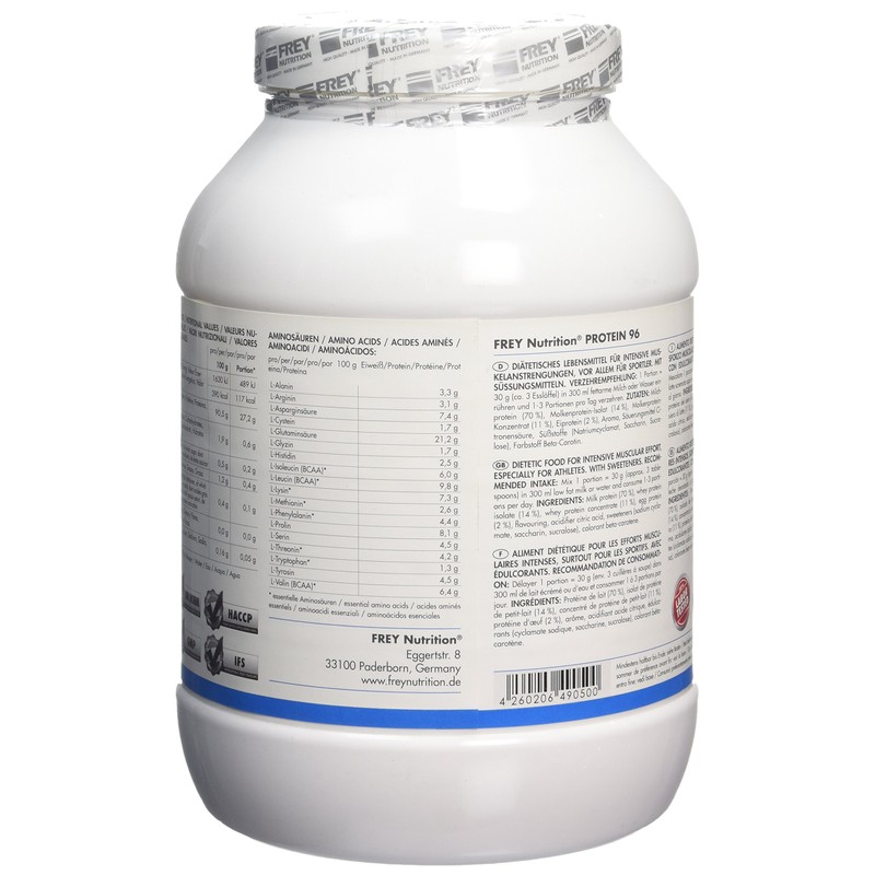 Frey Nutrition Protein 96 750 g Tub 01130