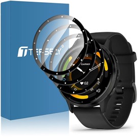 【3 Pack】T Tersely Screen Protector for Garmin Venu 3 45mm (NOT Fit 3S) Ultra Clear PMMA Curved Film, Protective Full Coverage PET Film Accessories
