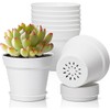 T4U 4 Inch Plant Pots 8-Pack, Small Flower Pots with