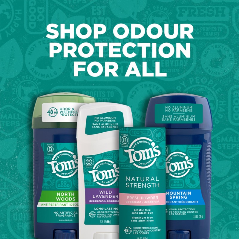 Tom's of Maine Long-Lasting Aluminum-Free Natural Deodorant for Men, North