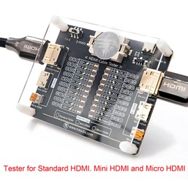Treedix Cable Tester Board for HDMI Cable Tester Checker 20 LED Light Status Indictor to Check Disorder Short Open and Cross Connection for Standard HDMI Type A, Mini HDMI Type C, Micro HDMI Type D