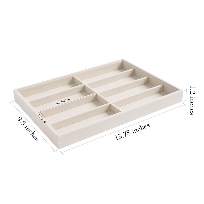 Stratalife Sunglasses Organizer Velvet Sunglass Organizer Tray Drawer Jewelry Storage