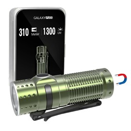 Galaxyman EDC Flashlight Rechargeable,1300 Lumen and 310M Long Throw LED Mini Pocket Flash Light with Magnetic Base, Compact Powerful Waterproof Lighting for Camping, Hiking and Home Use-Green