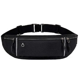 Sports Waist Bags Black Waist Bags for Running Belt Running Bag Running Belt Bag Bum Bag Sports for Women Men Jogging Fitness Cycling and Outdoor Activities, black