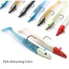 Jig Head Soft Plastic Fishing Lures with Hook Sinking Swimbaits