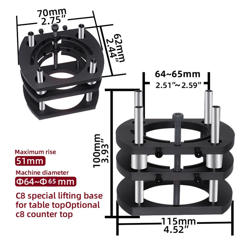 Router Lift Base, Router Lifting Platform, 4 Pine Lifting System