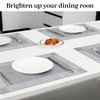 Bloss Placemats Set of 4, Linen Woven Place Mats for