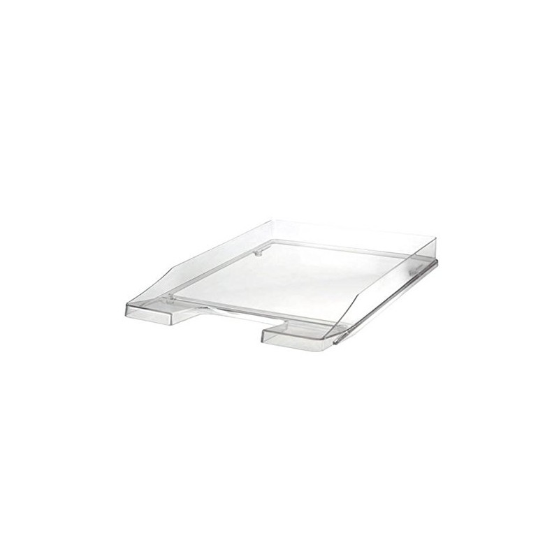 Han Junior Letter Tray A4/C4 Flat, Stable, Stackable, Transparent/Transparent