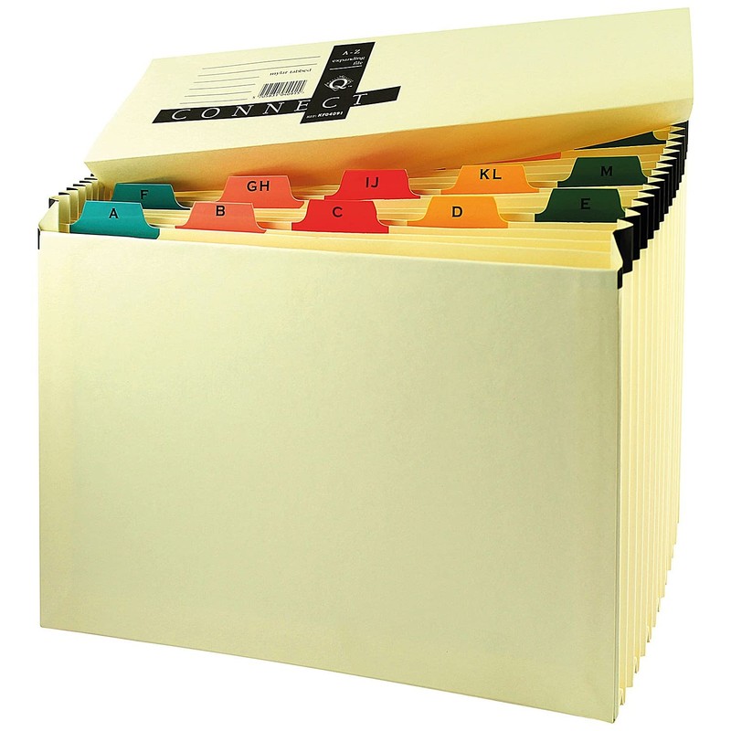 Q-Connect Mylar A-Z 19-Pocket Expanding File KF04091 - Pack of
