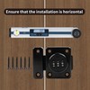 Overlatch with Combination Lock, 3 Digit Sliding Door Lock, Small