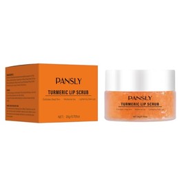 IZBEAUVO Turmeric Lip Scrub Exfoliator, Vitamin C Lip Scrub Exfoliates Dead Skin