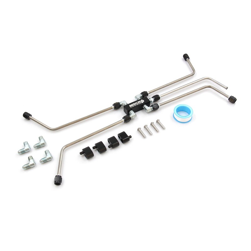 MSCRP AN4 Fuel Brake Line,LS Coolant Crossover Steam Vent Kit