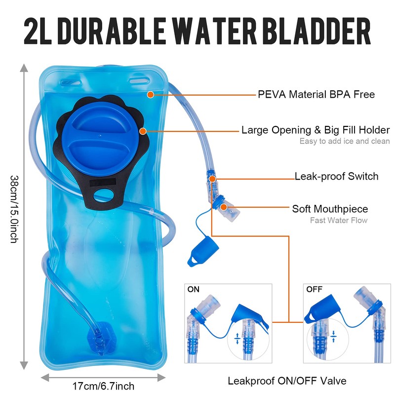 G4Free Hydration Backpack Cycling Water Bag Running Pack with PEVA
