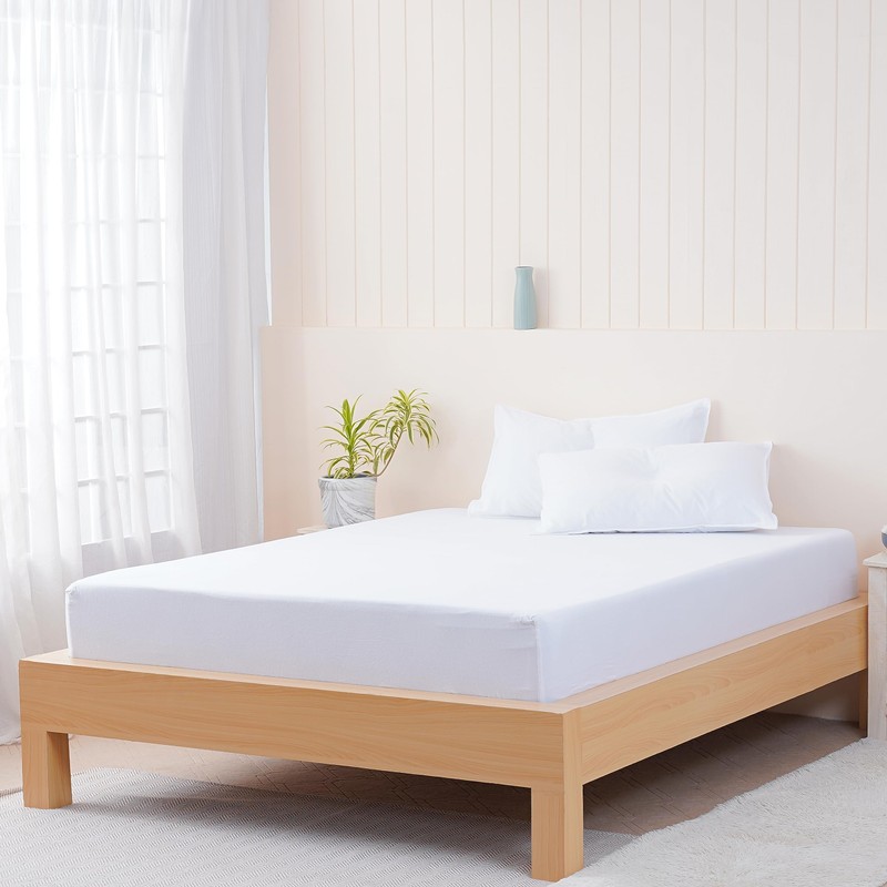 Sheet Story 100% Brushed Cotton Flannelette Double Fitted Sheet -