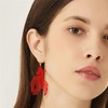 WUWEIJIAJIA Bohemian Lightweight Hollow Goldfish Dangle Drop Earrings Unique Long