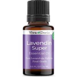 Viva Doria Pure Lavendin Super Essential Oil, Food Grade, 0.5 Fl oz