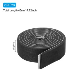 PATIKIL 18" Table Tennis Side Tape, 10 Pack Table Tennis Edge Tape Protect The Edges of Rubber and Blade for Paddles Racket, Black