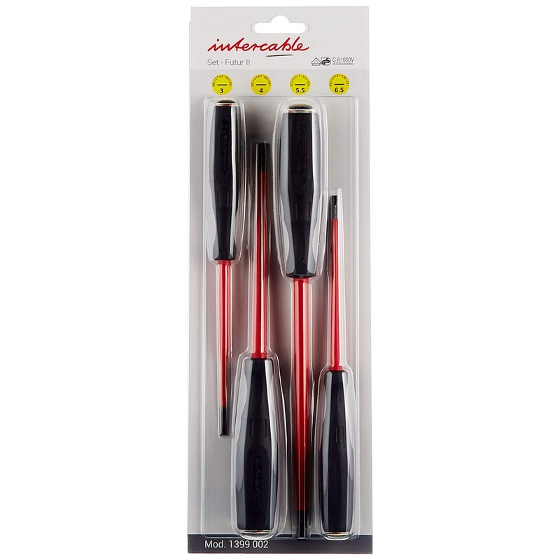 Intercable 1399002 Screwdriver Set 4X Slot Vde