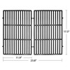 Hongso 7638 17.5" Polished Porcelain Cast Iron Grill Grates Replacement