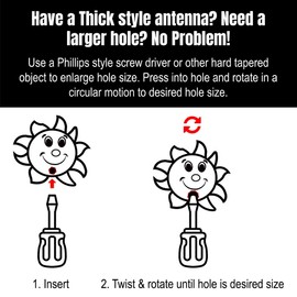 HappyBalls Happy Smiley Cowboy Head Car Antenna Topper/Auto Mirror Dangler/Desktop Bobble Buddy