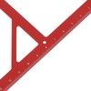 Kadimendium Woodworking Triangle Ruler Multifunctional Aluminum Alloy Square Protractor Framing