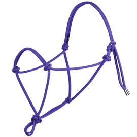 Harrison Howard Rope Halter for Horses - Super Sturdy Horse Training Halter with 2 Knot 1/4" Stiff Cord - Purple