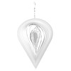 sourcing map Wind Spinner Pear-Shape 7.87" x 14.96" Stainless Steel