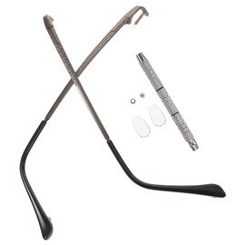 Operitacx 1 Satz Ersatzteile für Brillenreparaturset mit Brillenbügeln Nasenpads und Schraubendreher für Sonnenbrillen und Brillen Langlebig und Einfach zu Verwenden