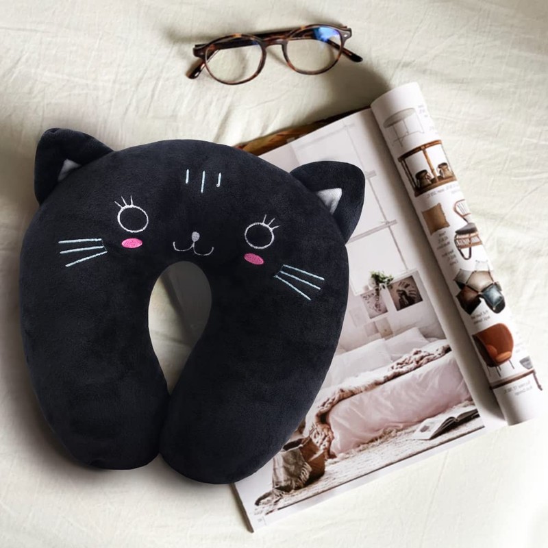 EKDJKK Travel Pillow for Kids, Cute Animal Neck Pillow Support
