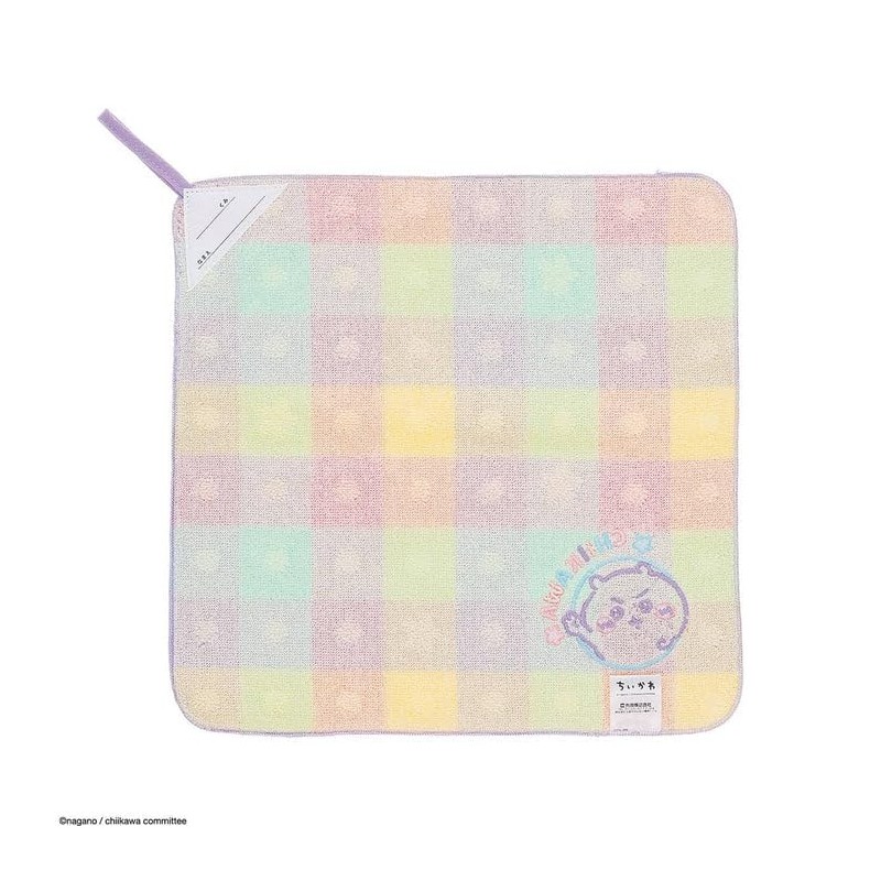 Chiikawa Wash Towel with Loop (Approx. 13.4 x 13.8 inches