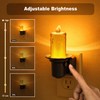 JandCase Night Lights Plug into Wall, 2 Pack Flameless Candle