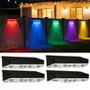 Solar Fence Lights Outdoor, 9 Modes ＆ 8 Fixed Colors
