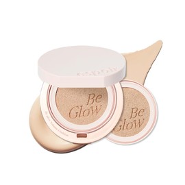 ESPOIR Cushion Foundation Be Glow Volume Cushion SPF42 PA+++ (#20 Vanilla), Product + Refill, Hyper Glow, Dewy Skin, The More You Apply, The More Radiant, Moisture Volume, Long-lasting, Translucency