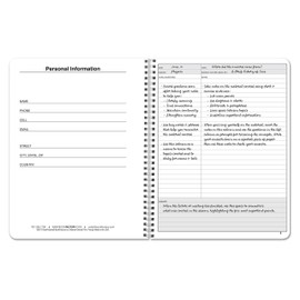 BookFactory Universal Note Taking System (Cornell Notes) NoteTaking Notebook - 120 Pages, 8 1/2'' x 11'' - Wire-O (LOG-120-7CW-A(Universal-Note))