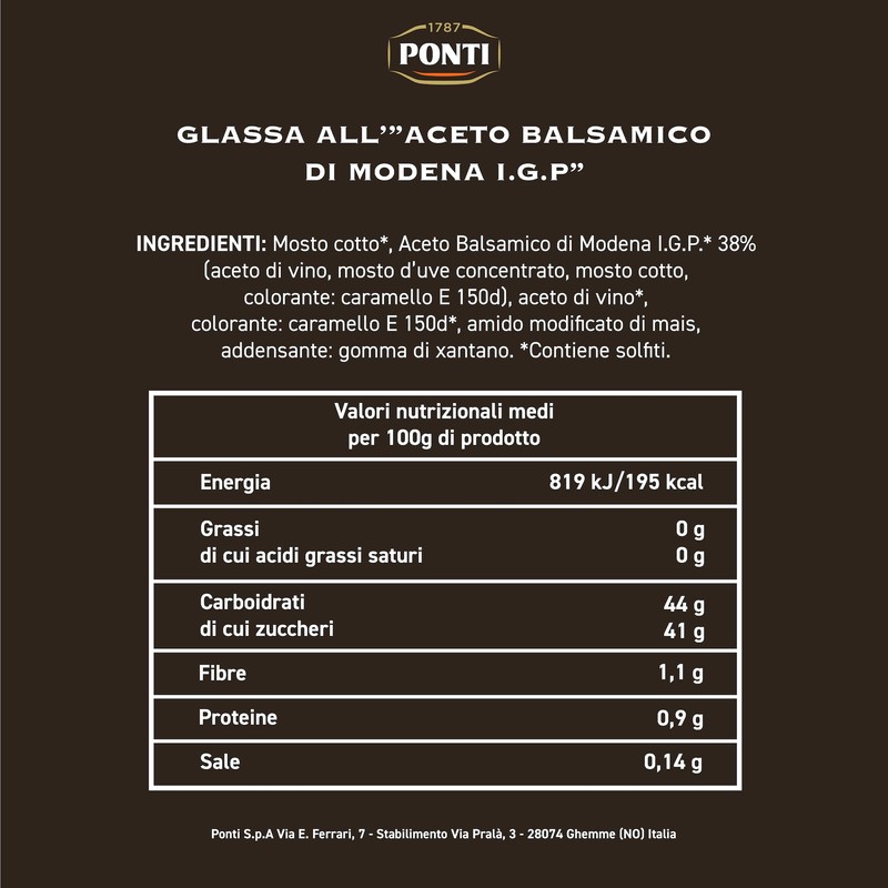 Ponti - Glaze Balsamic Vinegar - 250g
