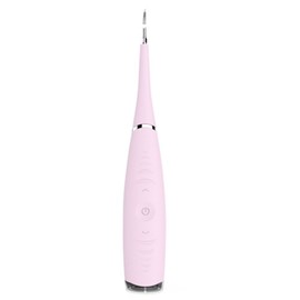 Electric Oral Plaque Remover Tooth Stone Removal Alloy Steel Dental Teeth Cleaner for Dental Health English Pink
