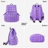 XSUIOY Quilted Backpack for Women Small Lightweight Puffer Backpack Nylon