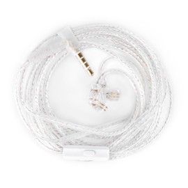 2 Meter Length Long IEM Cable, in Ear Monitor Cable, CCZ UP01 Plus 5N OFC Replacement Headphone Extension Cable QDC Pins for KZ ZS10 PRO/ZSN PRO X/EDX PRO/Castor/ZS12 PRO X (2PIN-C 3.5MM, with Mic)