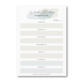 A5 Meal Planner and Shopping List I Menu Planner Notepad I 50 Sheets