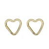 munkees, 2 x Mini Heart Carabiner Key Ring Gold 3222
