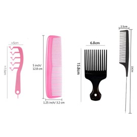 Kamm Haar Styling，HaarKamm Set，für Haarstylisten Barbers Salon Familie.